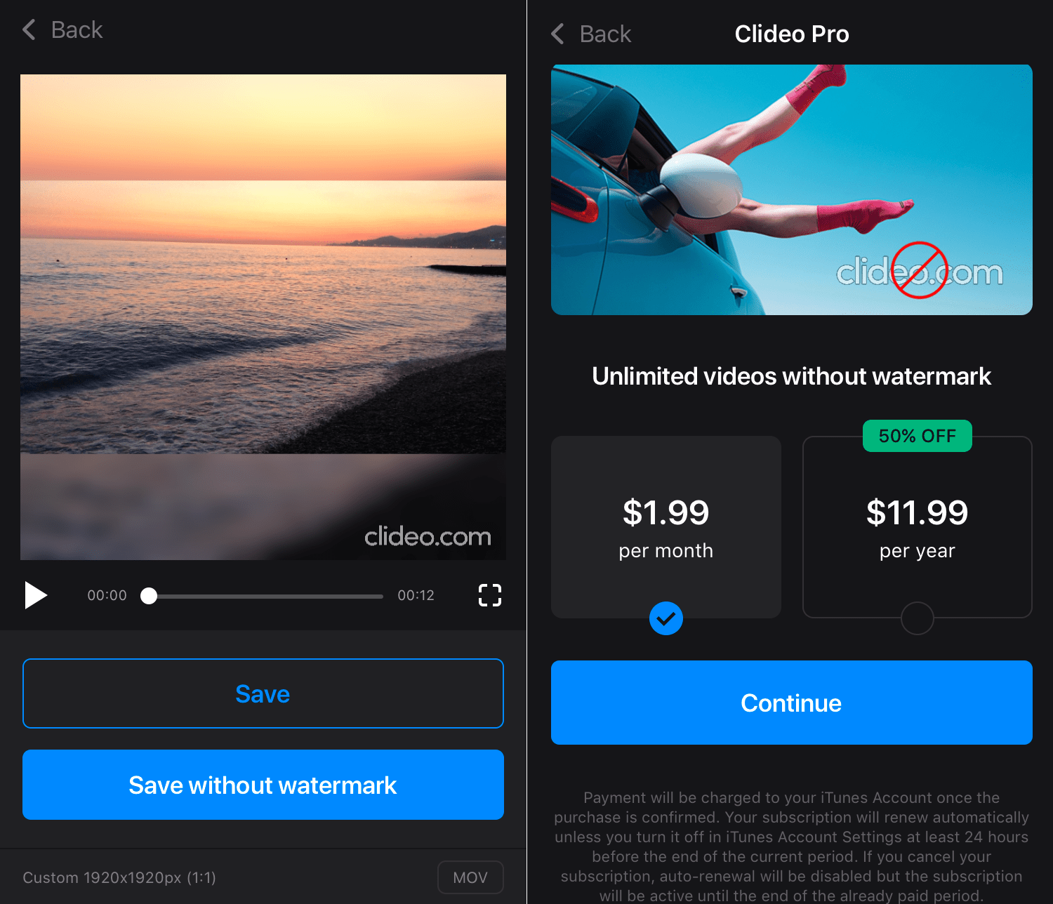 App to Resize Videos for Instagram on iPhone — Clideo