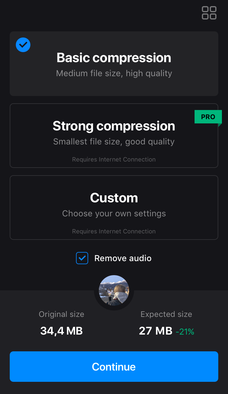 Video Compressor App for iPhone — Clideo