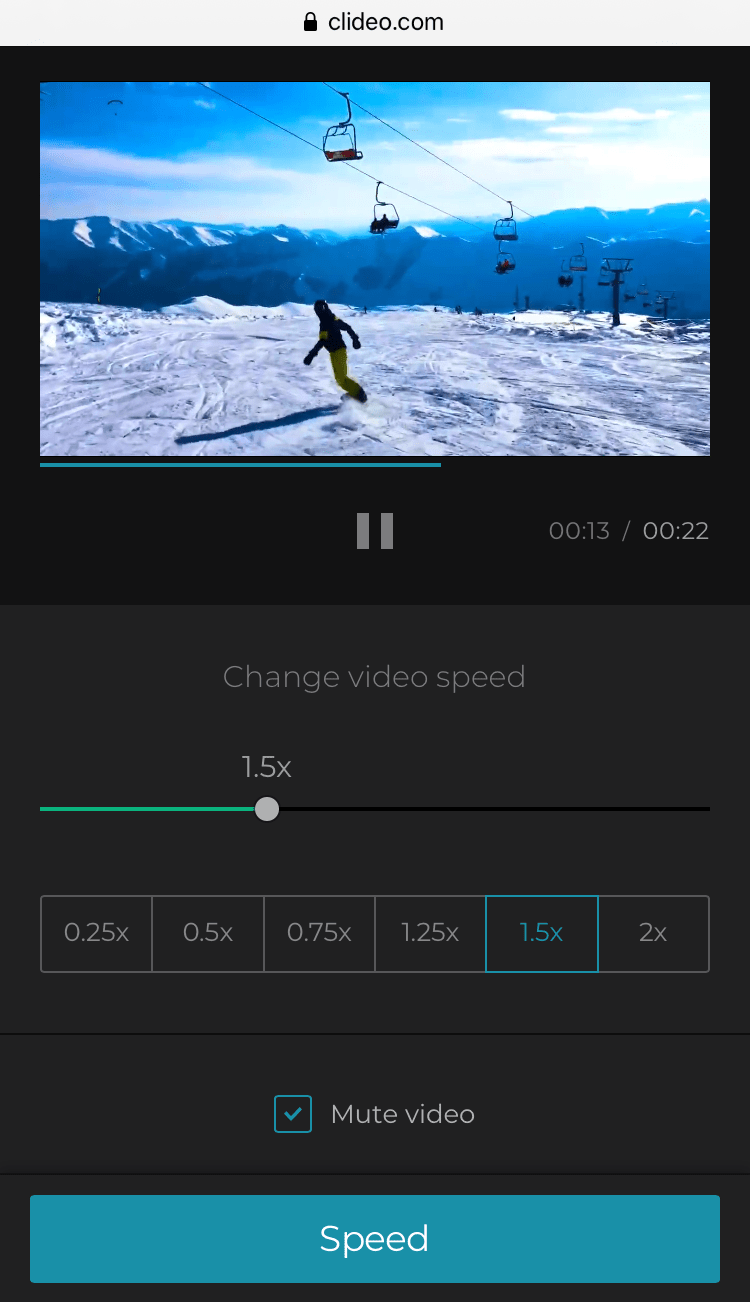 Speed Up Video on iPhone Online — Clideo