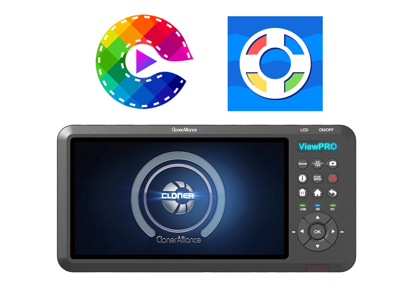 ClonerAlliance ViewPro, Portable 1080p@60fps HDMI Video Recorder and