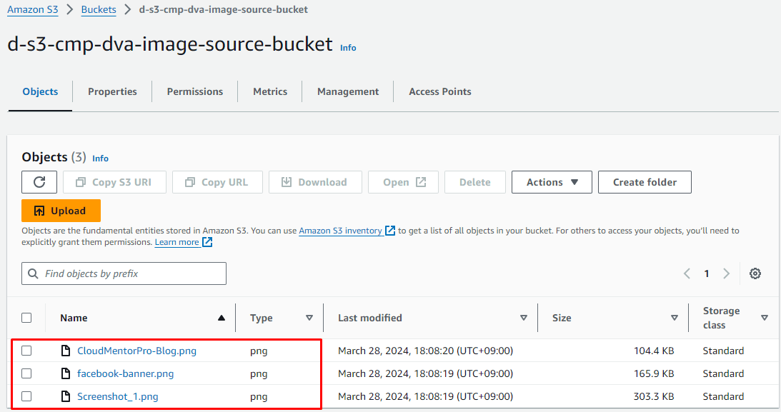 Use an S3 bucket event to trigger SQS Queue to insert image info into