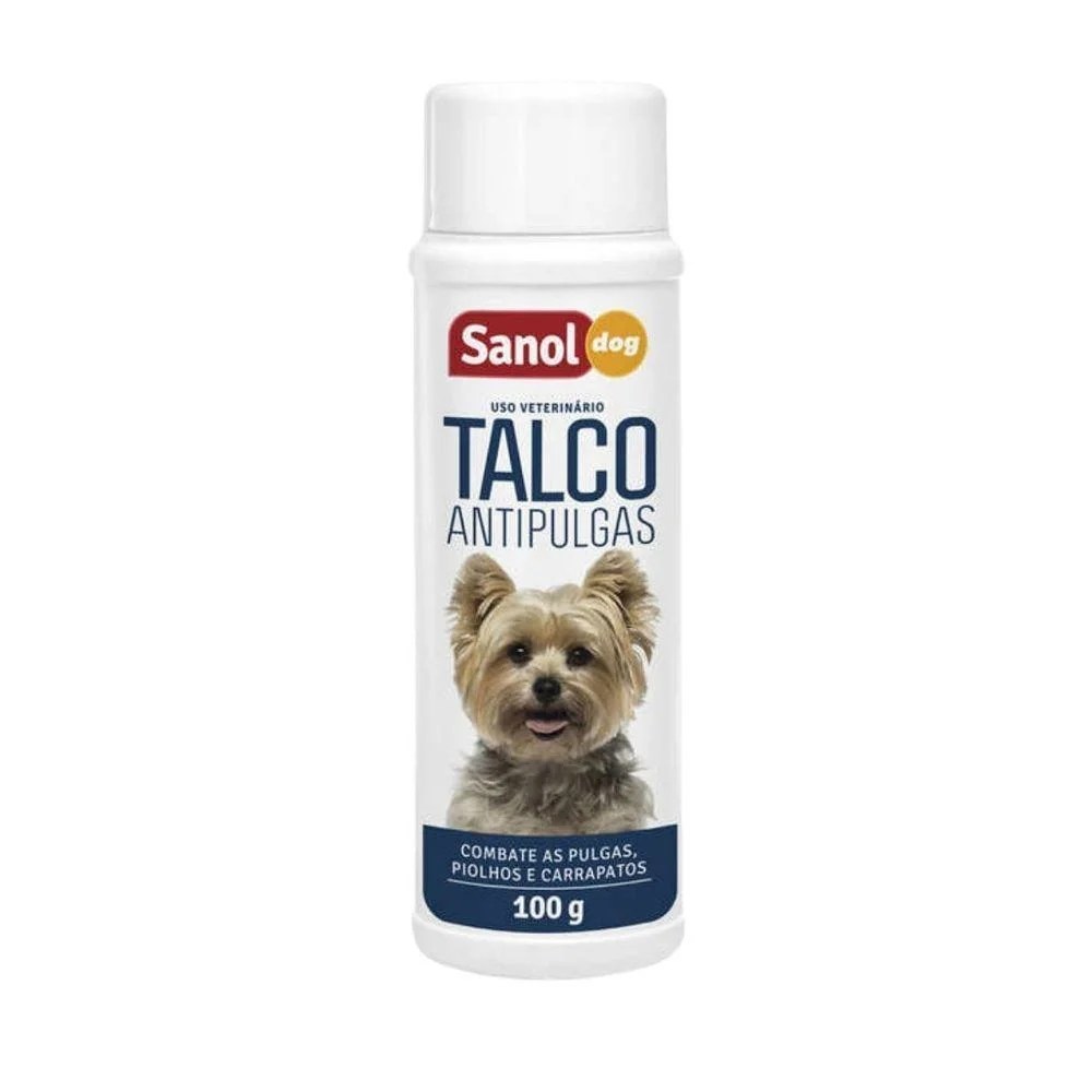 Talco Sanol Dog Antipulgas (100g) Clube Extra