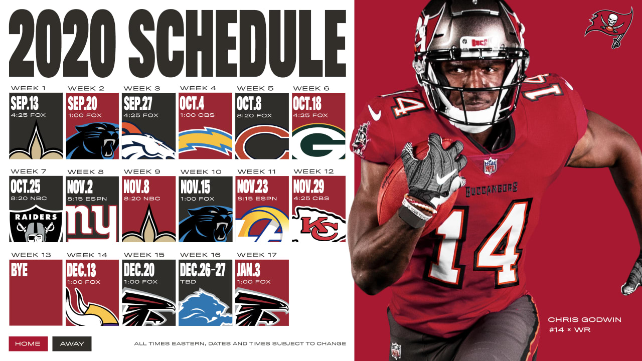 2020 Tampa Bay Buccaneers Schedule Complete schedule, tickets and