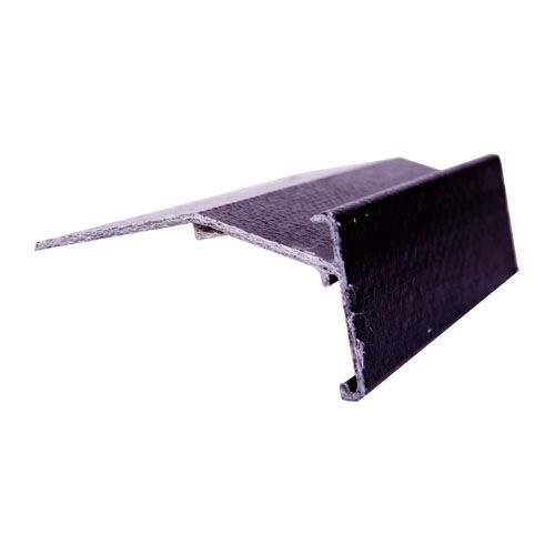 GRP Felt Drip Edge Trim 90mm Leg 50mm Face 2.5m Long Black Roofing