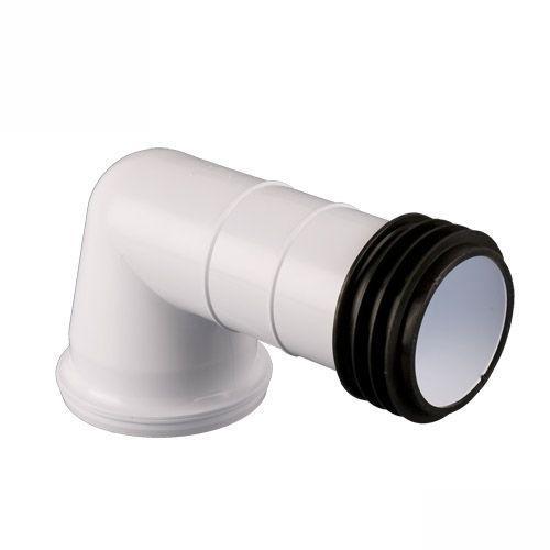 Plastic Waste Pipe 110mm Bent WC Adaptor Drainage Superstore®