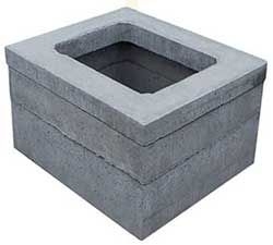 Concrete Section 1200 x 750mm Biscuit Top Section 600 x 600mm Opening