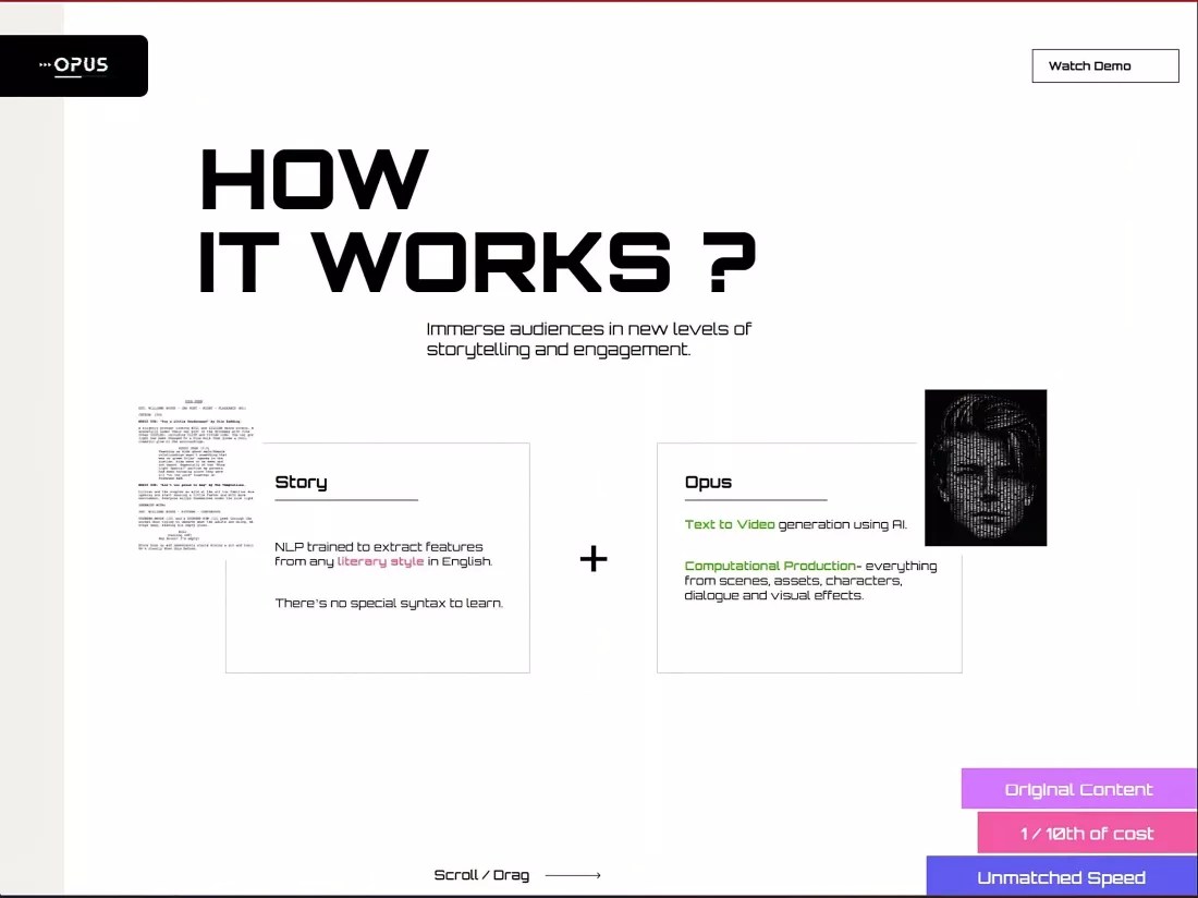 Opus.ai正在开发一种根据文本驱动的3D世界开发方法 AI 人工智能