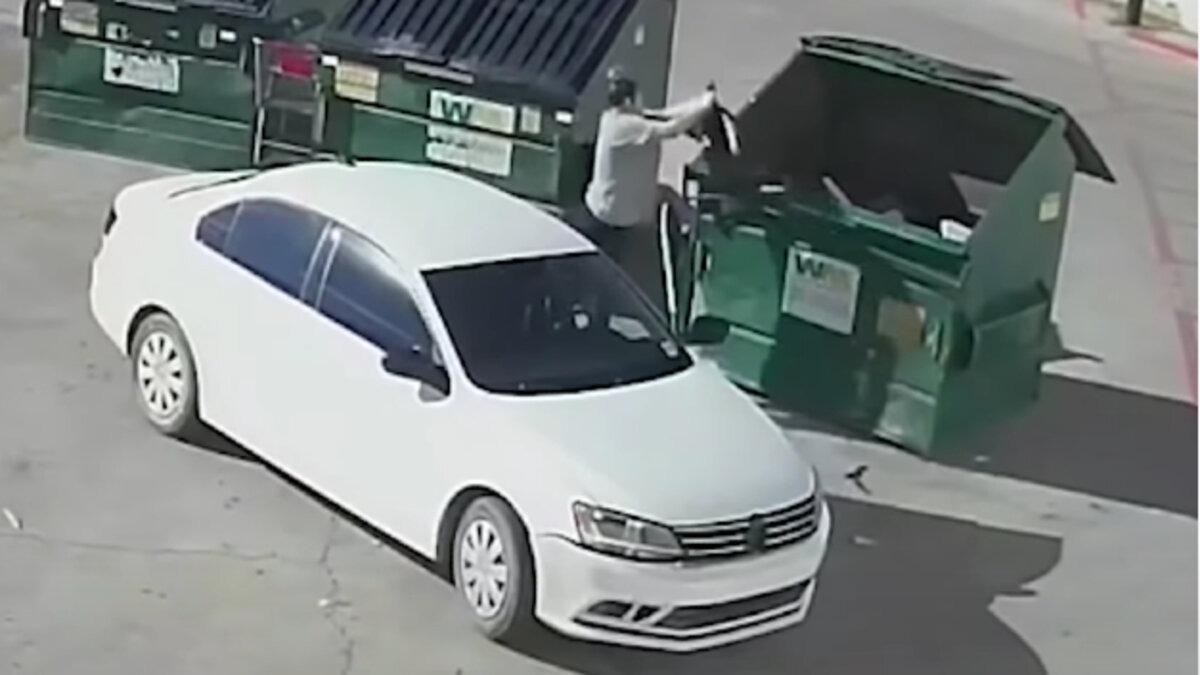 Video A woman is filmed throwing her baby in the trash