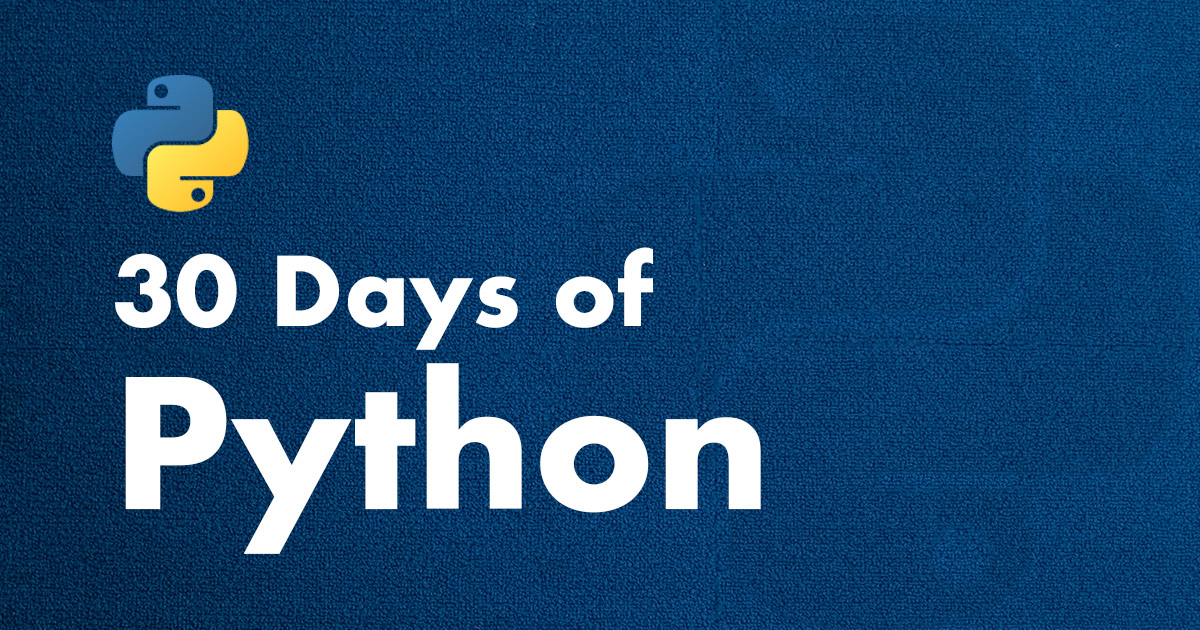 30 Days of Python Coding For Entrepreneurs