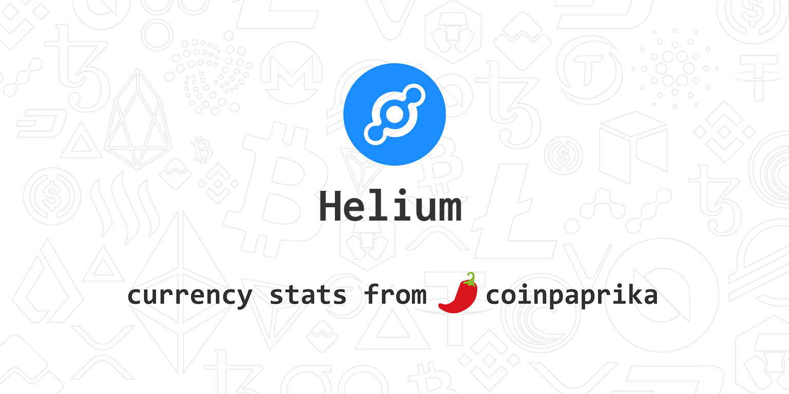 Helium (HNT) Price, Charts, Market Cap, Markets, Exchanges, HNT to USD