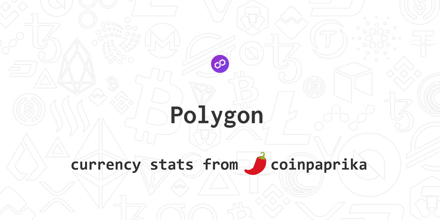Polygon (MATIC) Price, Charts, Market Cap, Markets, Exchanges, MATIC to