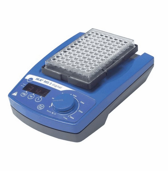 IKA MS 3 Digital Orbital Shaker 0 to 3000 rpm 100 to 240 VAC from ColeParmer