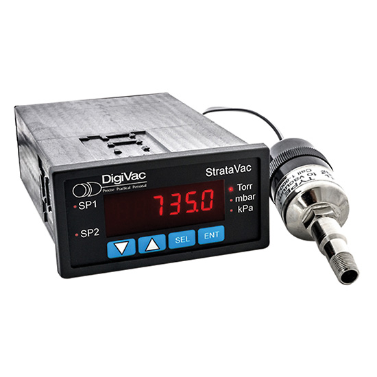 DigiVac StrataVac Vacuum Gauge w 2 Thermocouple Sensors