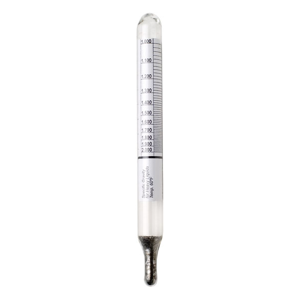 H B Durac Dual Scale Glass Hydrometer 1 800 2 000 SG 64 70 Baume from