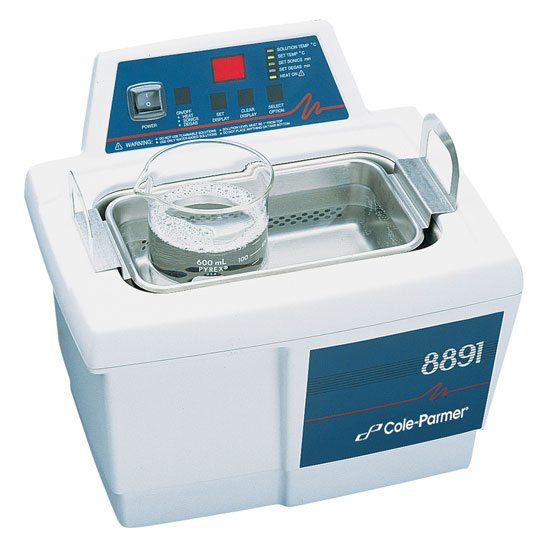 Cole Parmer ultrasonic cleaner with timer heater temperature monitor
