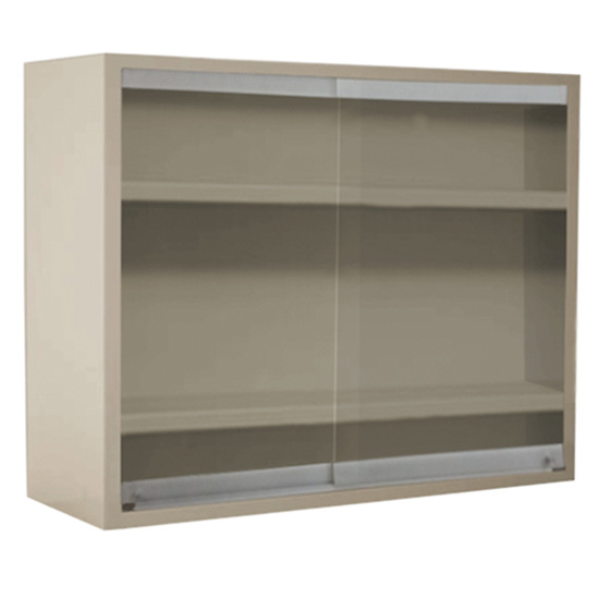 Cole Parmer Wall with Glass Sliding Doors 36x30x12 Silver Gray