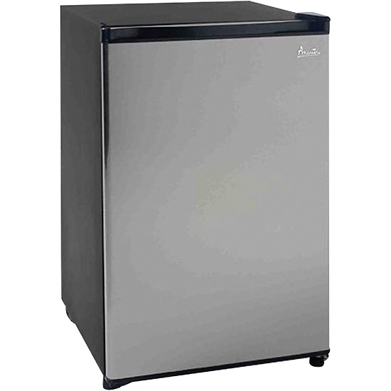 4 4 cu ft Undercounter Refrigerator Black with Stainless Steel Door