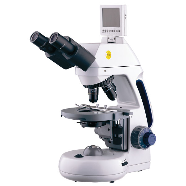 Compound Microscope with Display and Camera Phase objectives from Cole