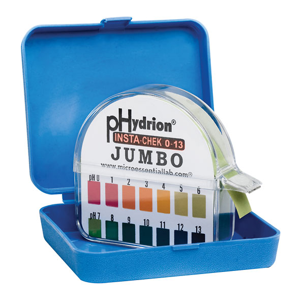 pHydrion HJ 613 Jumbo pH Papers Range 0 to 13 50 Ft Roll from ColeParmer