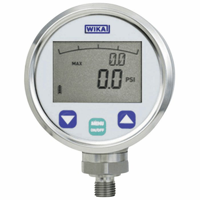 WIKA Stainless Steel Digital Gauge 0 to 1450 psi 1 4 NPT M from ColeParmer