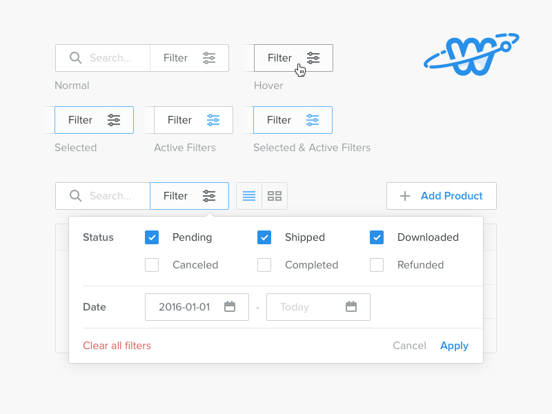 Collect UI Daily inspiration collected from daily ui archive and