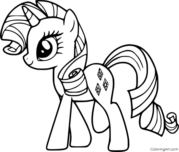 Rarity Coloring Pages