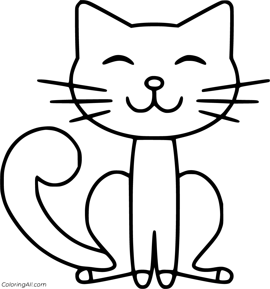 Cute Cat Coloring Pages (49 Free Printables) ColoringAll