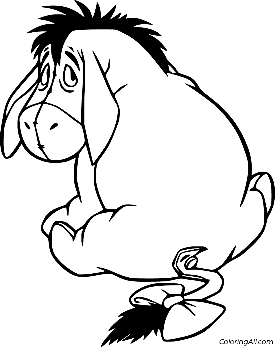 Eeyore Coloring Pages ColoringAll