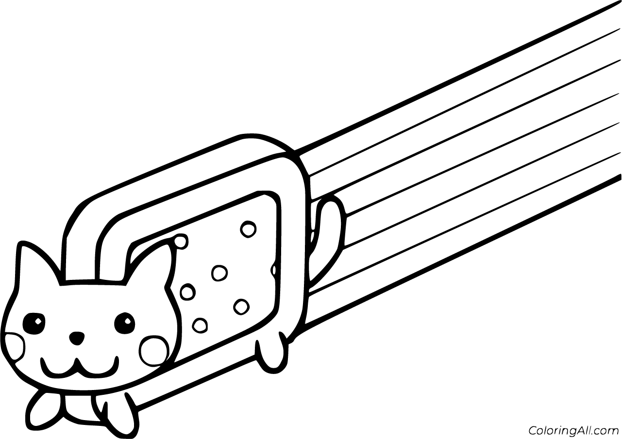 Nyan Cat Coloring Pages (15 Free Printables) ColoringAll