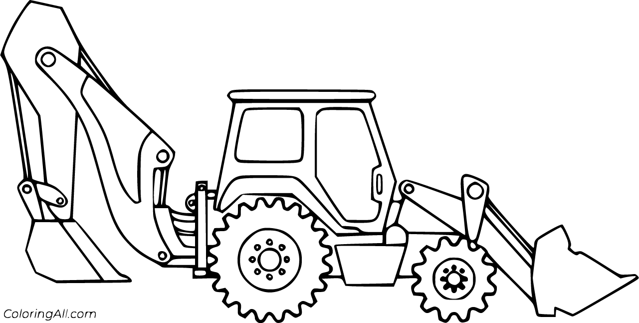 Backhoe Coloring Pages (14 Free Printables) - ColoringAll