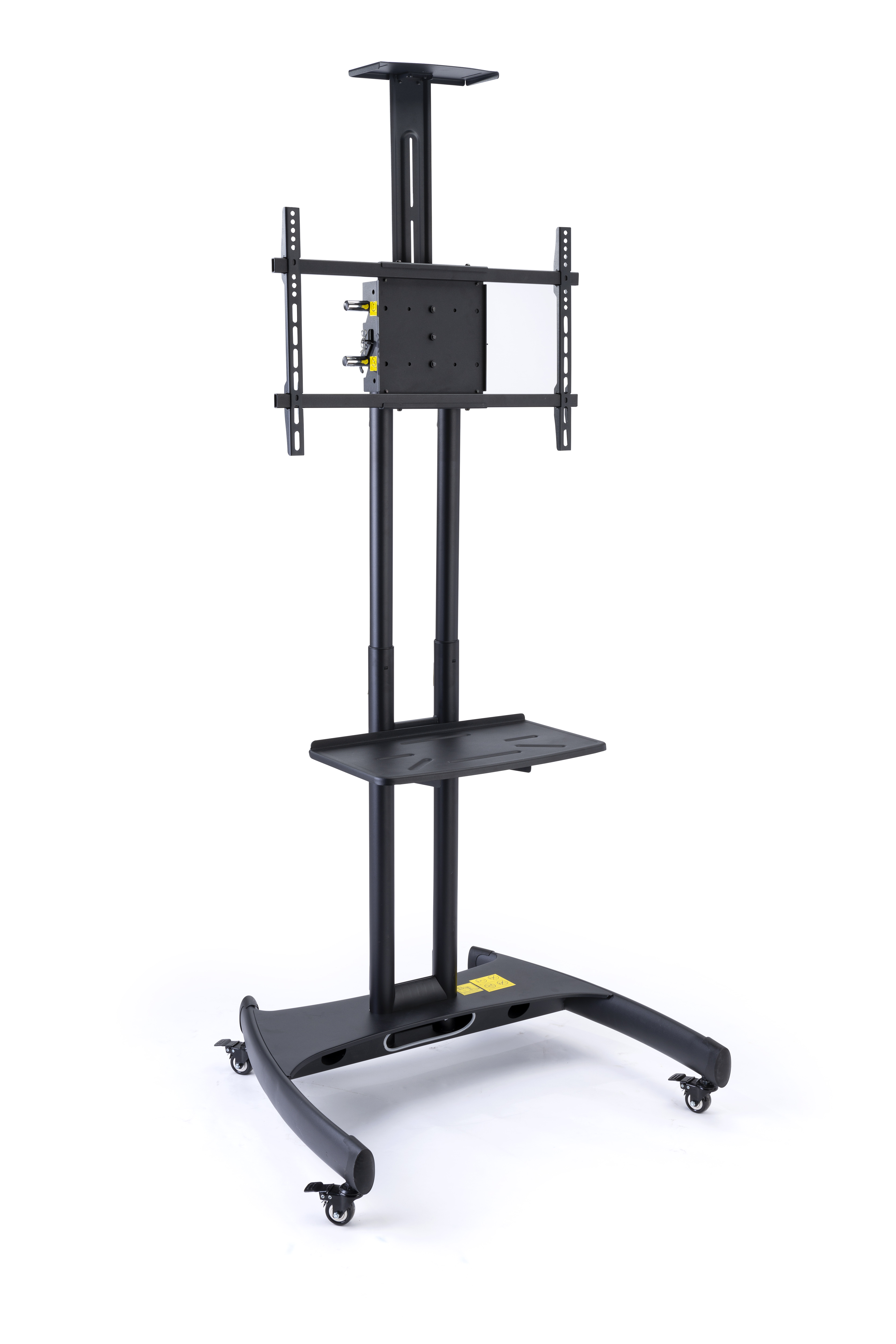 Rolling Widescreen TV Stand Wheels & Height Adjustable Bracket