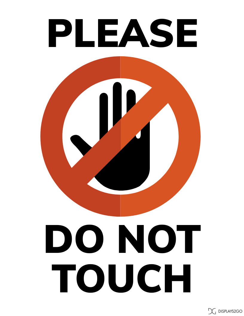Do Not Touch Signs Printable