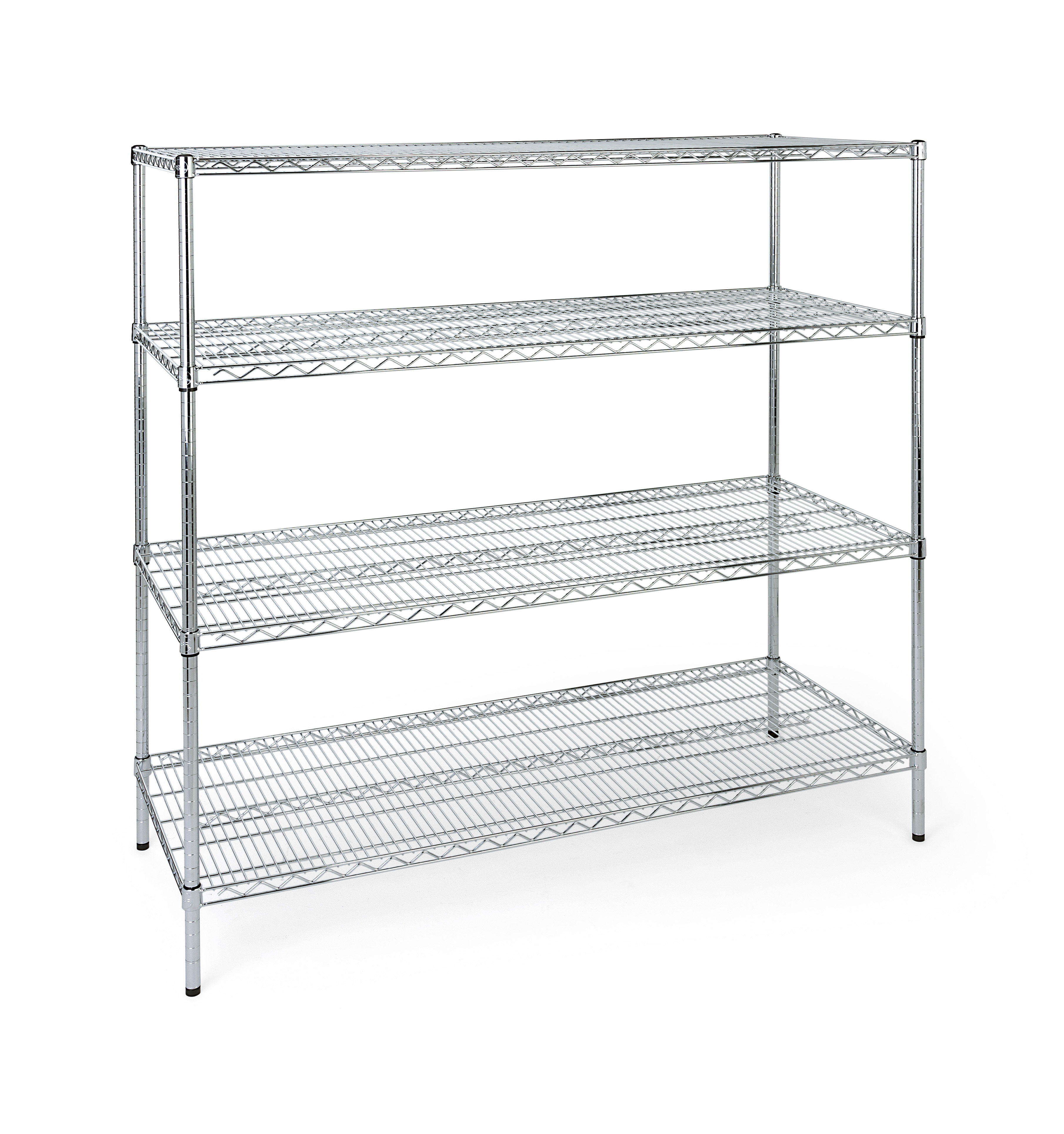 Commercial Wire Rack Shelving 4 Heavy Duty Tiers Displays2go