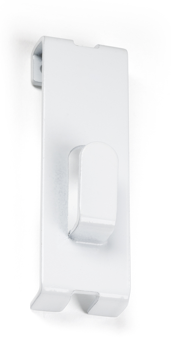 White Gridwall Utility Notch Hook Set of 30
