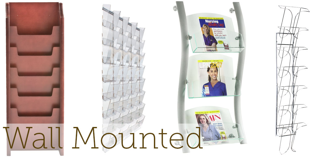 Wire Leaflet Racks Wall Mounted Wall Design Ideas