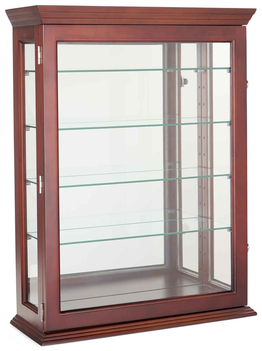 Wall Mounted Curio Tempered Glass Shelves and Panels