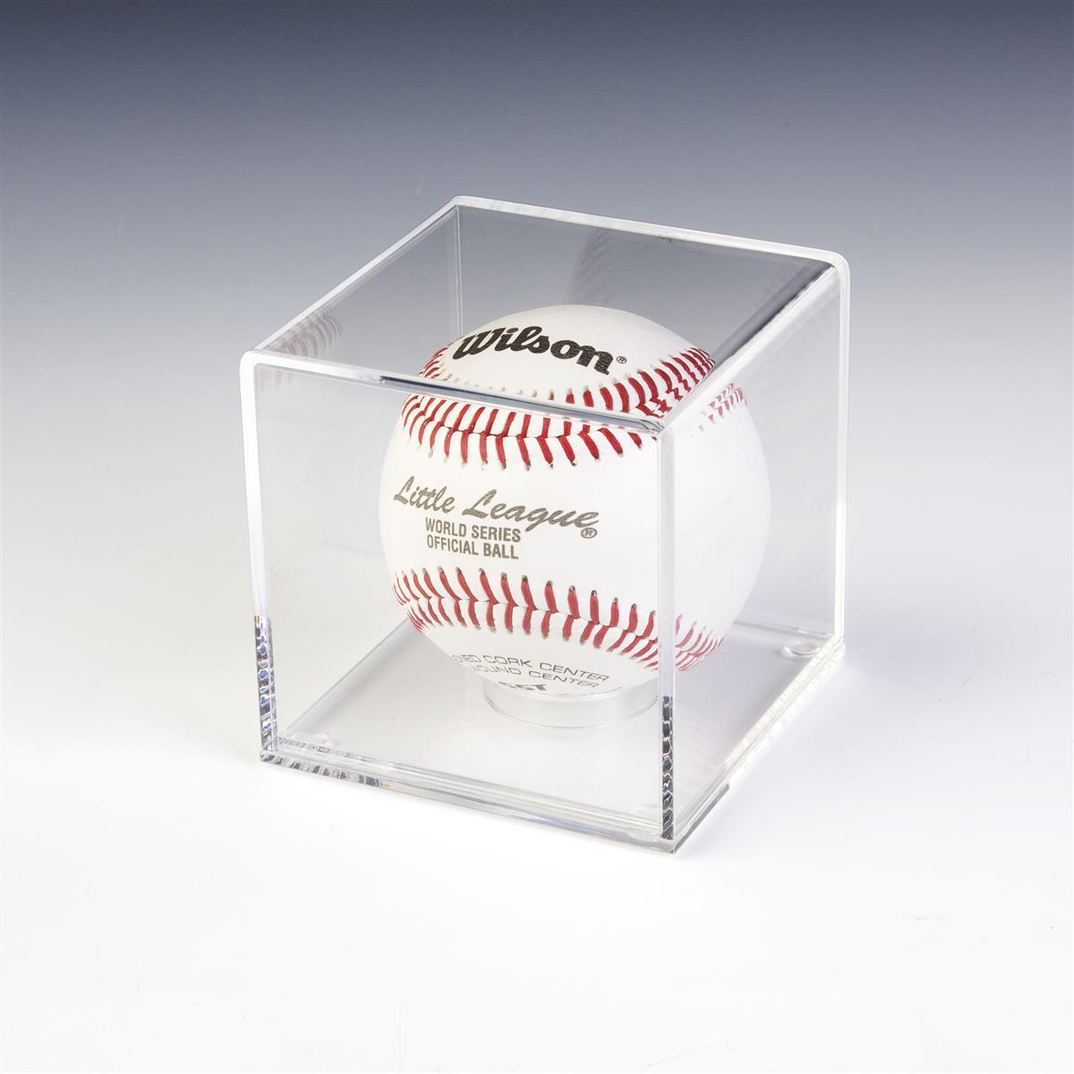 Baseball Display Cases Removable Round Riser Included