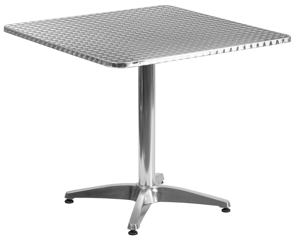 Bistro Aluminum Table Square 31.5” Square, 28” High