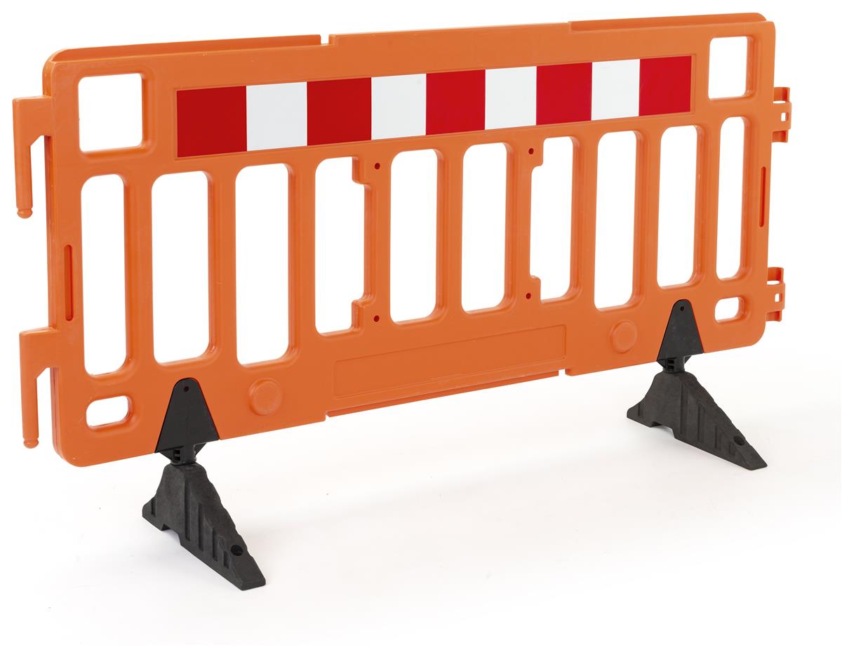 Portable Pedestrian Barrier System HeavyDuty Rubber Feet
