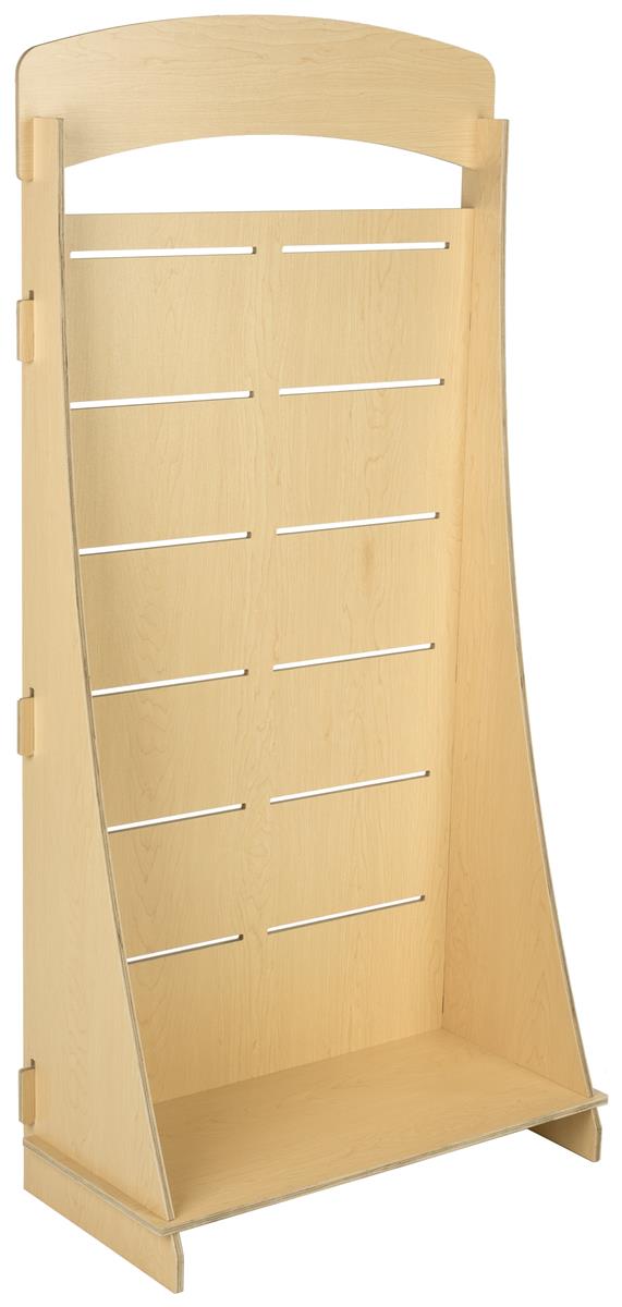 Freestanding Slatwall Display Plywood Stand Ships & Stores Flat