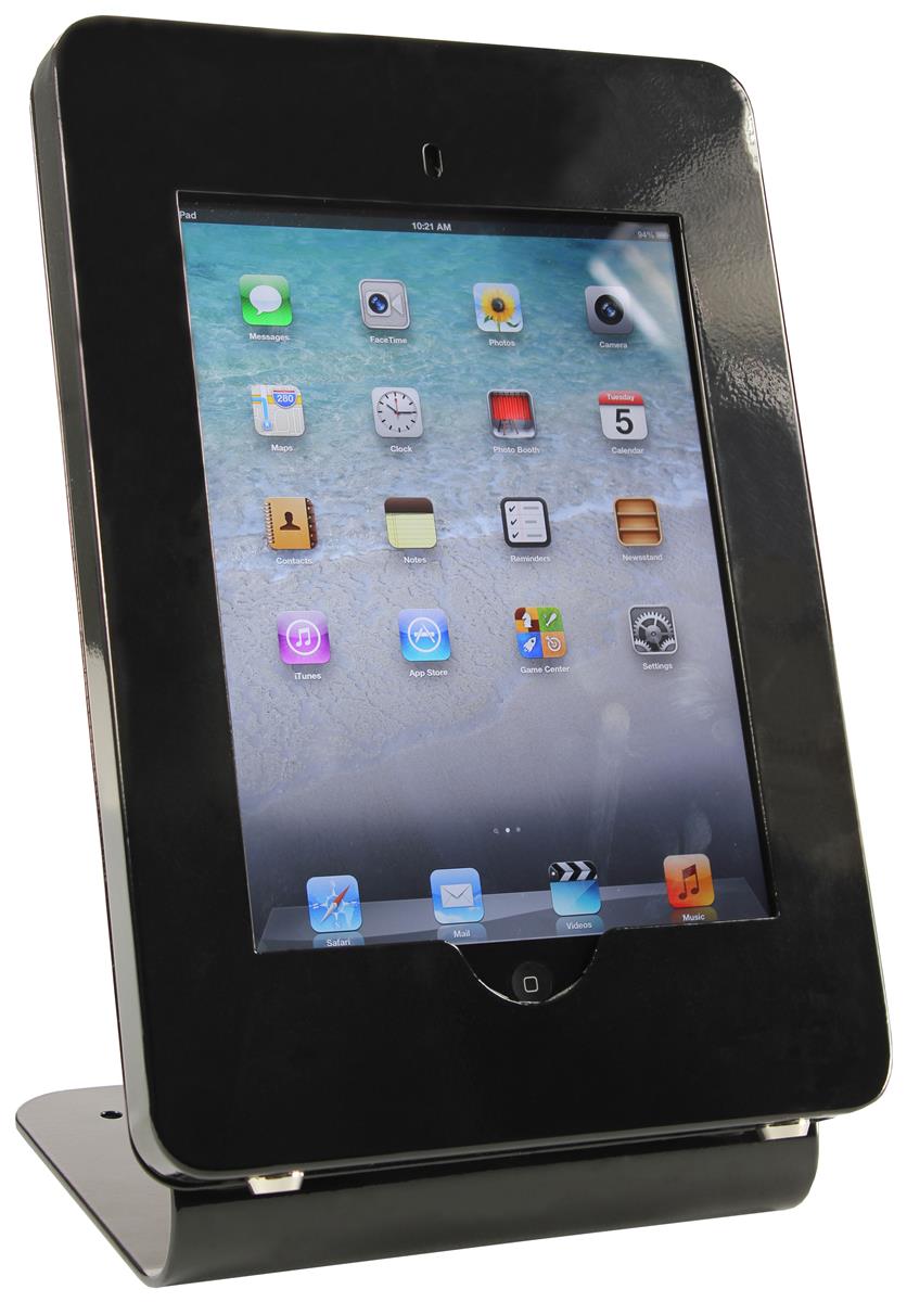 Countertop iPad Stand Locking Enclosure for Tablets