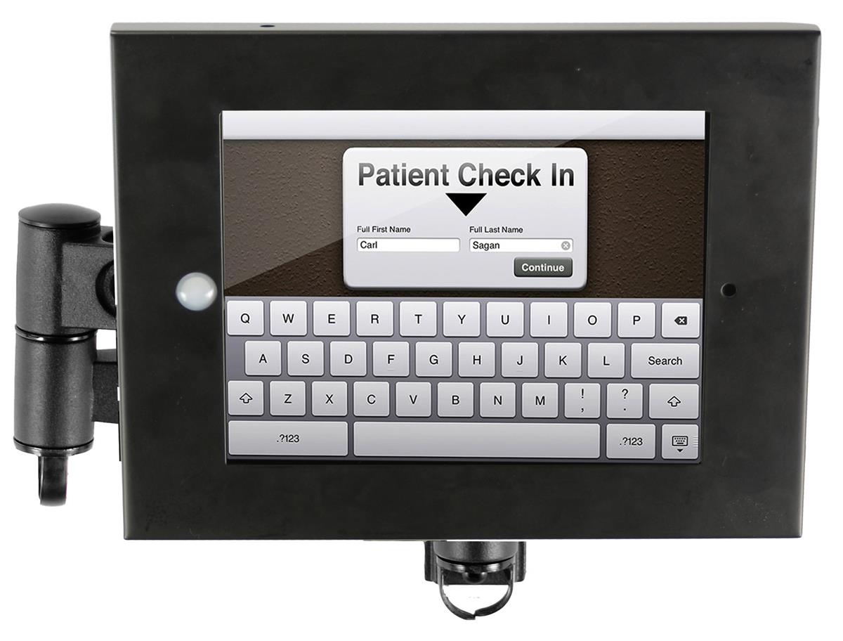 iPad Wall Arm Secure Locking Enclosure