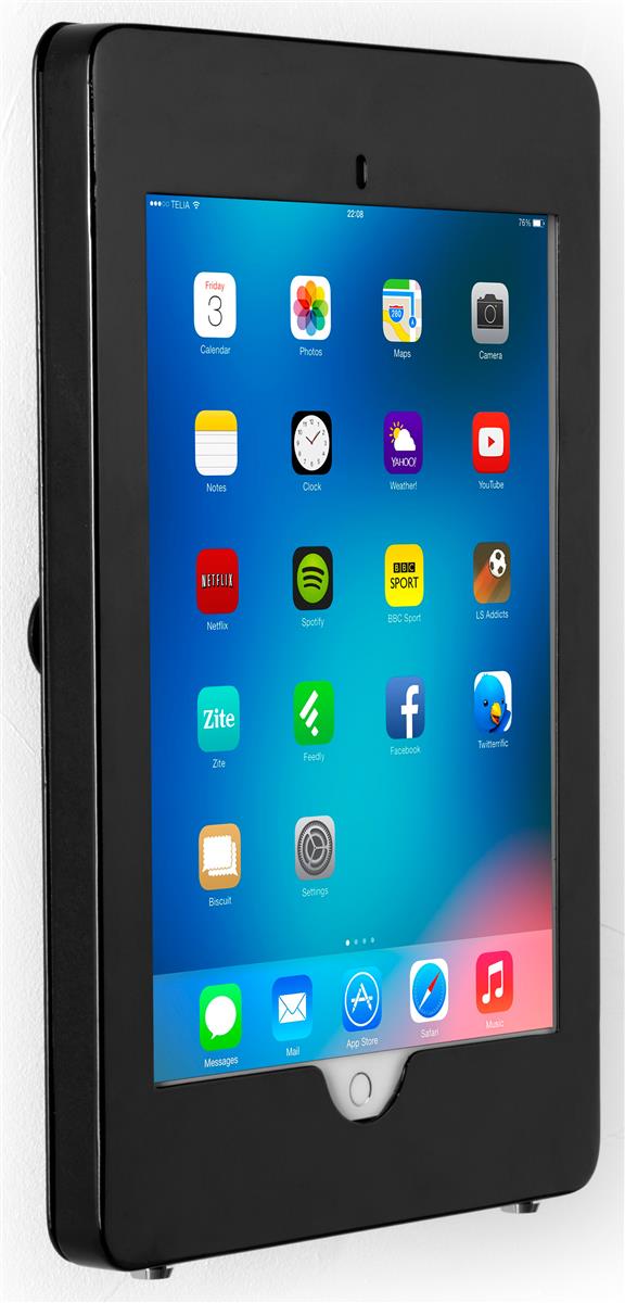 Aluminum iPad Pro Wall Display Locking Black Case