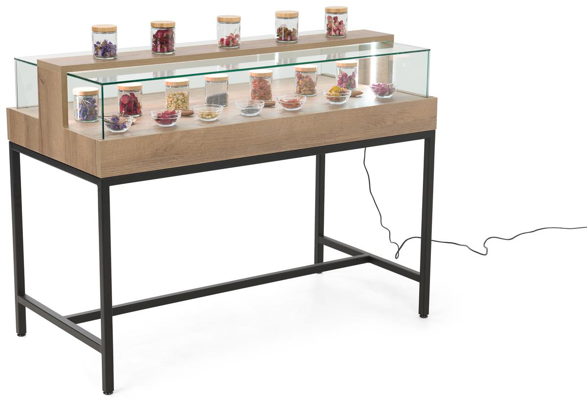 Dispensary Display Case Tempered Glass Illuminated Showcase