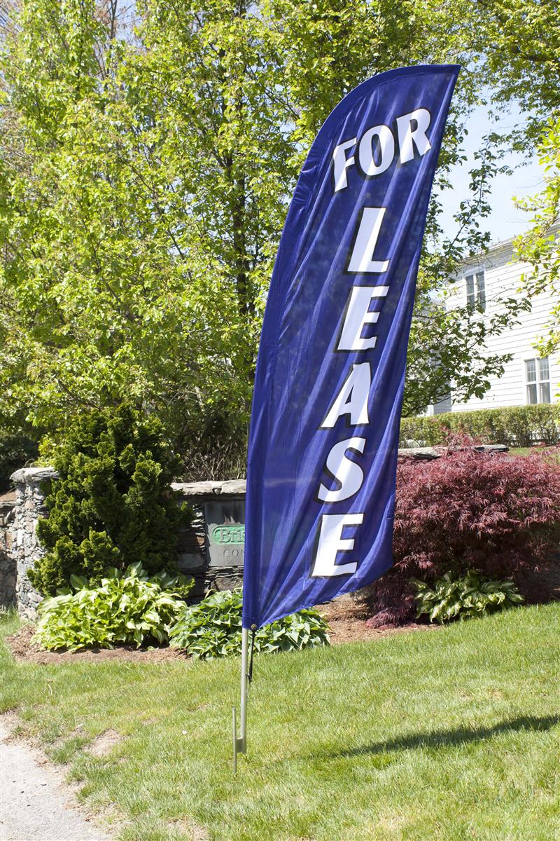 The For Lease Swooper Flag is Priced to Sell! Real Estate Banners Come
