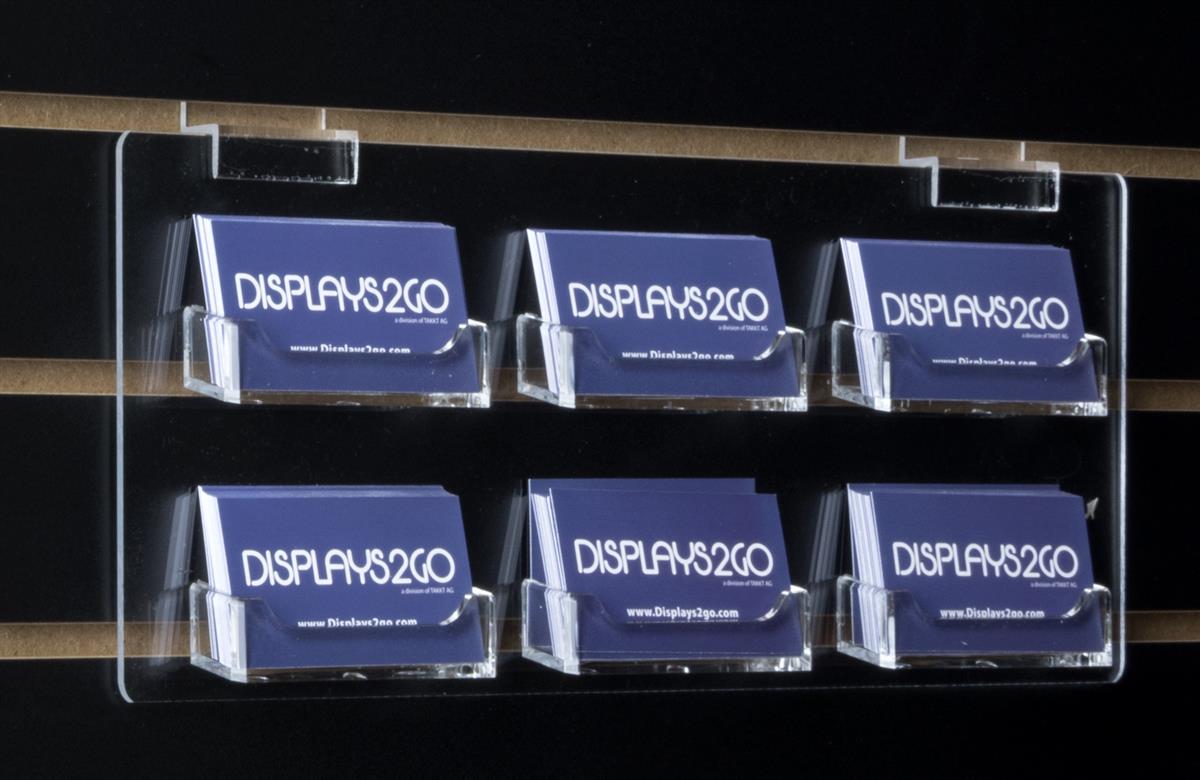 Slatwall Business Card Holder 6 Pockets