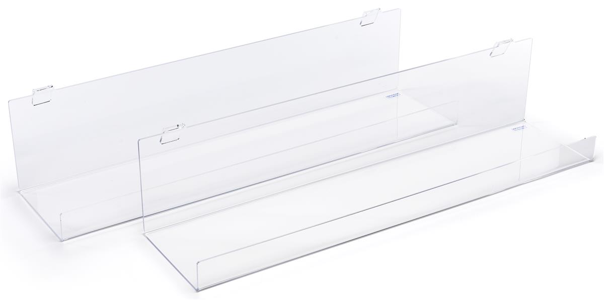 Acrylic Gridwall Shelving 25.5 Rectangular JRack Tray