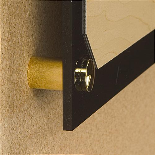 Gold Standoffs for Signs Mount on the Wall for a Dramatic Effect