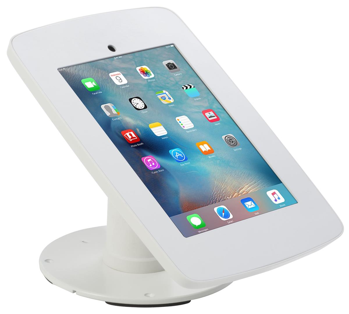 White iPad Checkout Stand Countertop Mounted