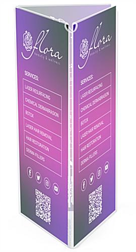 TriFold Table Sign Holder 4" x 6" Menu Display